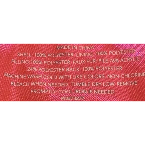 Juicy Couture Women's Animal Print Puffer Vest, Size XL, Layering Pink Lining - Picture 5 of 5